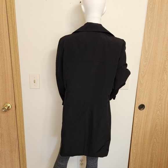 Black London Fog trench coat size large‎ - Picture 8 of 14